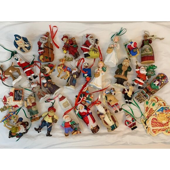 Vintage 90s Christmas Ornament Collection 36 Pieces C9050 - Picture 9 of 16